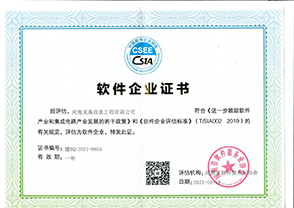 软件企业证书